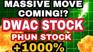 DWAC Stock price prediction🔥 MASSIVE MOVE Coming MONDAY!?🚀 PHUN stock price prediction, analysis.