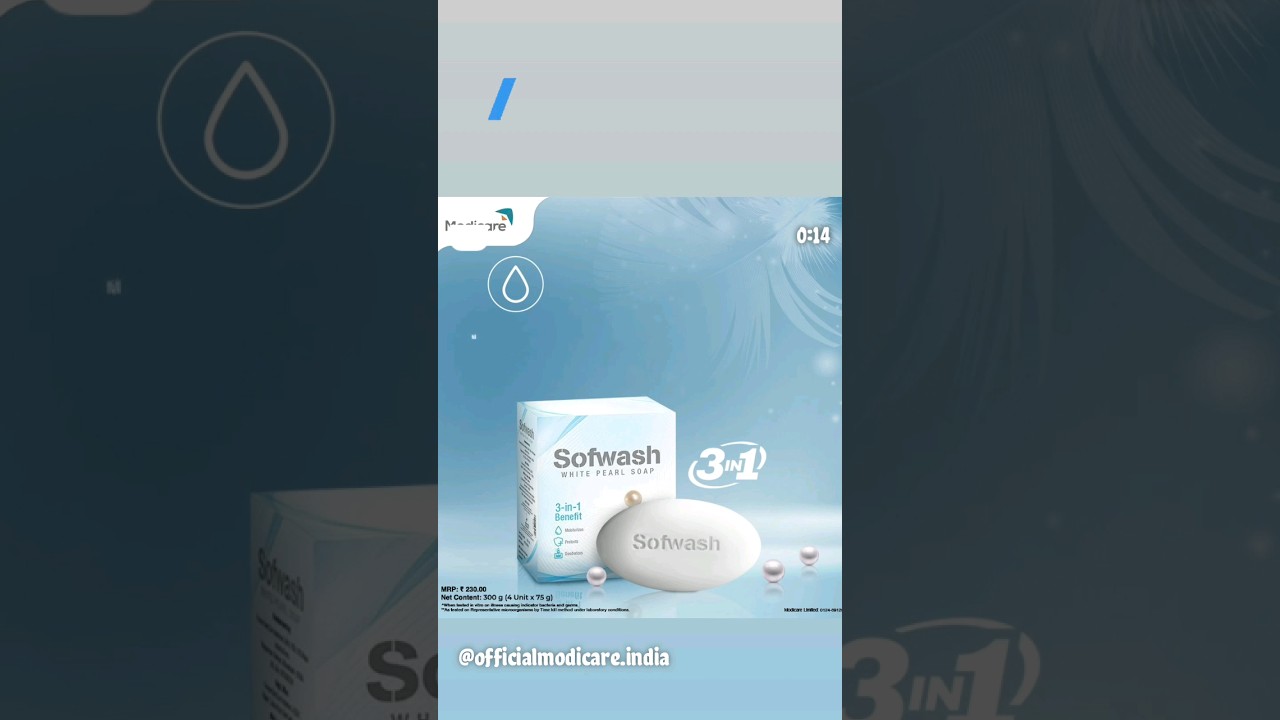 Modicare Sofwash White Pearl Soap  3 in 1