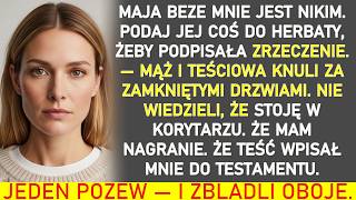 Mąż nazwał mnie NIKIM. ZBLADŁ, gdy kurier przyniósł pozew i klauzulę testamentu