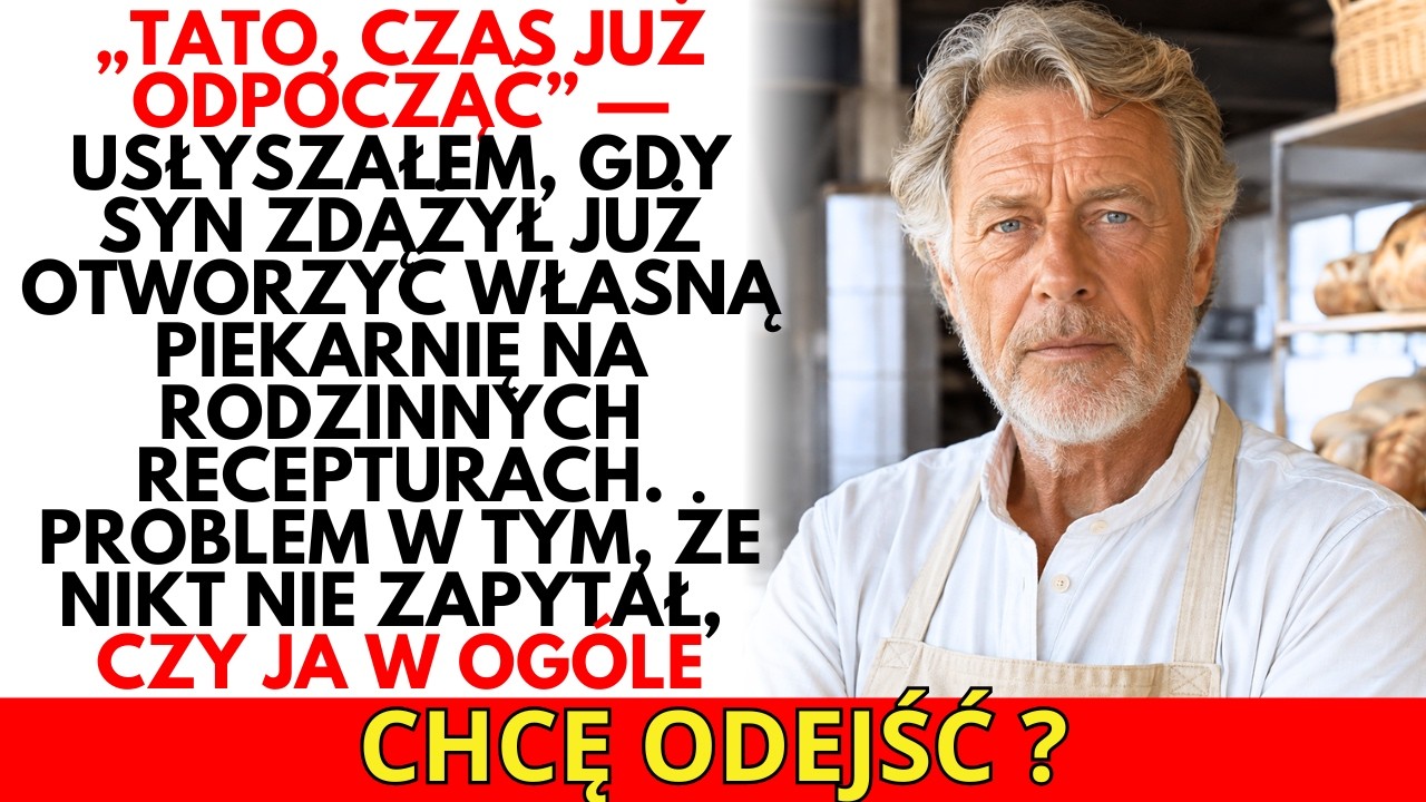 Miałem 61 lat. Piekłem chleb od 30 lat, a mój syn właśnie wynajął lokal za moimi plecami, żeby otworzyć własną piekarnię. Dowiedziałem się o tym od klientki, która weszła i powiedziała: „Panie...