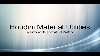 Houdini Material Utilities