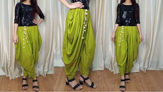 Dhoti salwar cutting and stitching / dhoti pant cutting and stitching