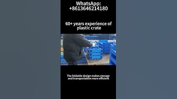 PP Industrial Stackable Foldable Plastic Box Storage Crate