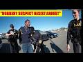 Combative Robbery Suspect Decides to Resist Arrest-BAD DECISION!