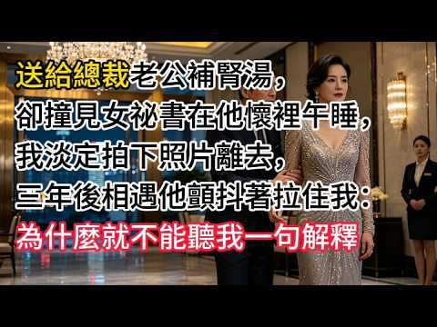 送給總裁老公補腎湯，卻撞見女祕書在他懷裡午睡，我淡定拍下照片離去，三年後相遇他顫抖著拉住我：為什麼就不能聽我一句解釋！#生活經驗#情感故事#故事#小