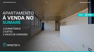 APARTAMENTO À VENDA EM SUMARÉ, 2 SUÍTES E 2 VAGAS DE GARAGEM.