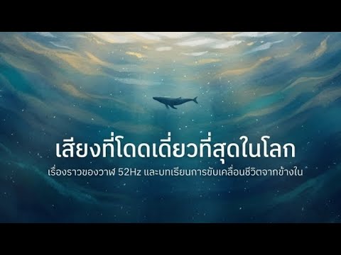 บทเรียนจากวาฬ 52Hz: ในวันที่เสียงของคุณ...ไม่มีใครได้ยิน