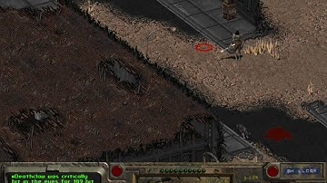 Fallout 1 - part 145 - Deathclaws - Cathedral - gameplay - hardest difficulty