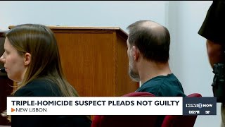 New Lisbon triple-homicide suspect pleads not guilty