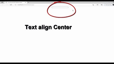 Two Ways to change text align div in asp.net