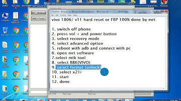 vivo 1806/ v11 frp and unlock 100% work by mrt