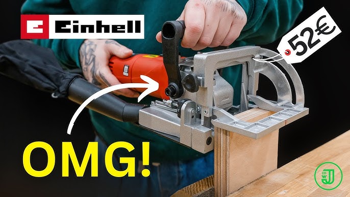 Einhell Flachdübelfräse TC-BJ 900 | günstig und doch zu gebrauchen? Oder  muss es teuer sein? - YouTube | Hobel & Fräsen