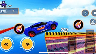 เกมส์รถแข่ง สนามลอยฟ้า เกมรถในมือถือ สนุกๆ Mega Ramp Stunt Games IOS/Android screenshot 1