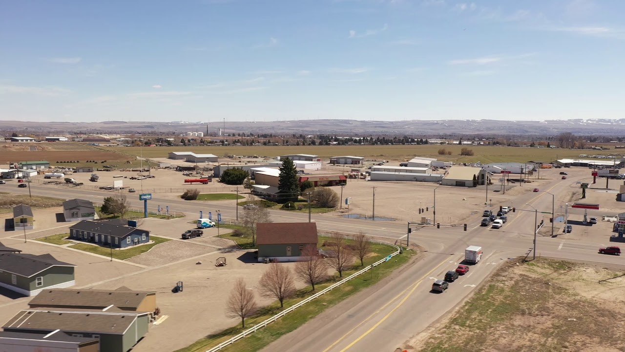 1710 E Piper St aerial footage of Idaho Falls Commercial Real Estate