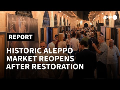 Shadow of Syria's exiled hangs over revived Aleppo souk | AFP