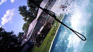 john backflips into pool