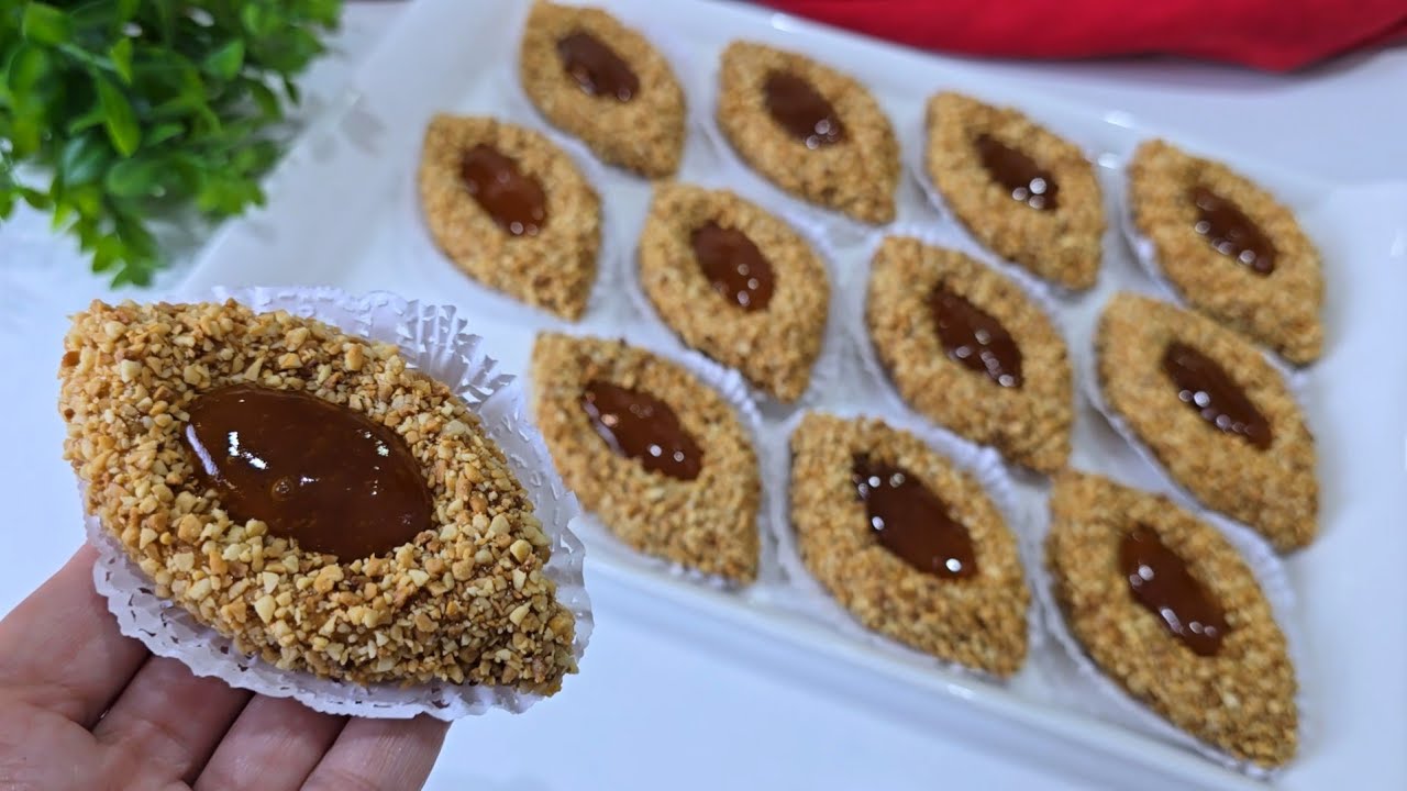 حلوة عين الجمل اللذيذة 😋 بدون طابع و بدون مول و بدون زبدة .. حلوة سهلة و تحضر بسرعة