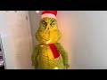 Gemmy 6 5 Inflatable Plush Grinch Unboxing Gemmy 6 5 Inflatable Plush Grinch Unboxing