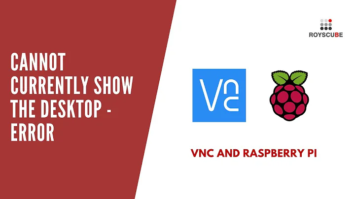 Cannot currently show the desktop - VNC error in Raspberry Pi