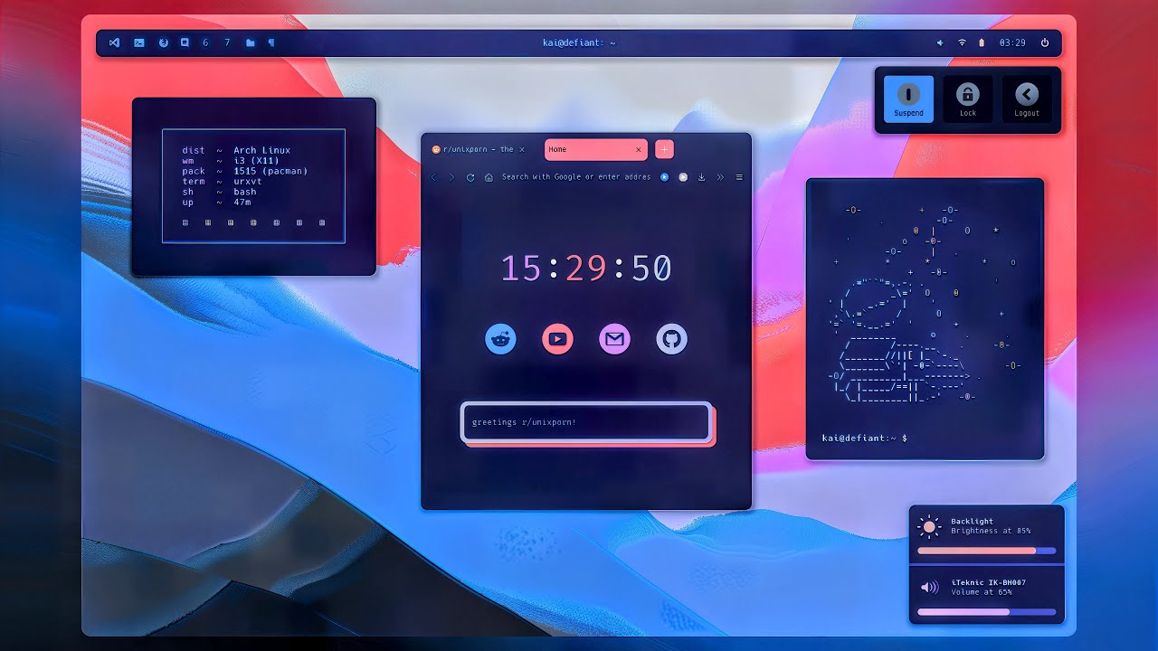 Next-Level Linux Desktops ⚡ r/Unixporn • Linux Rices for Low End PCs ...