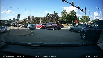 Typical idiots blocking intersection