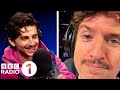 "Get on with it!" Timothée Chalamet & Edward Norton on A Complete Unknown (and Greg James's tache)
