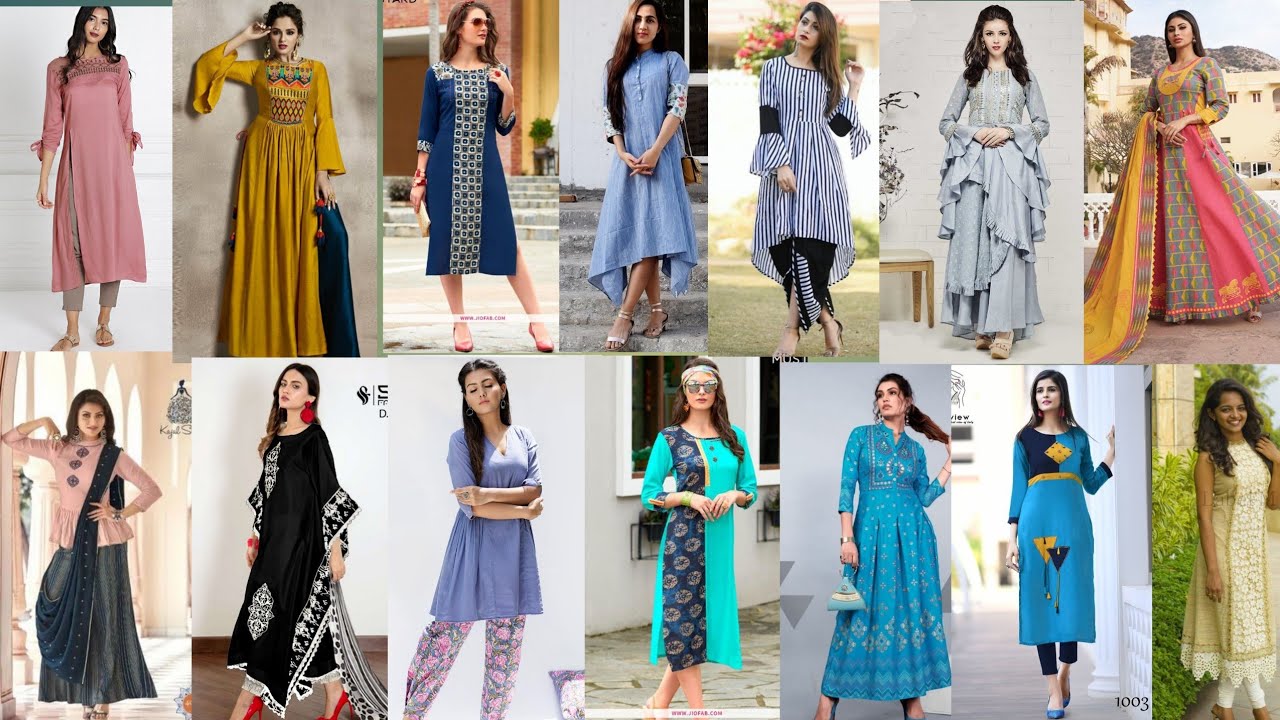 Latest Stylish Cotton Long Kurti Designs 2020 | Latest Kurti Design Images  2020 | Ladies Kurta Style - YouTube