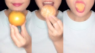 ASMR EATING ORANGE FRUIT HEATHY FOOD SOUNDS SHOW NO TALKING NSP ASMR