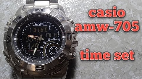 casio AMW-705 hunting timer time setting