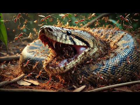 Python vs. Ant Colony: A Battle of Nature's Giants and Tiny Warriors
