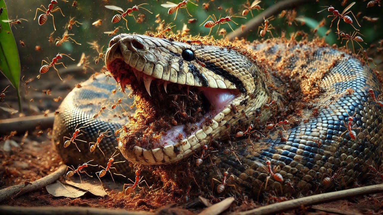 Python vs. Ant Colony: A Battle of Nature's Giants and Tiny Warriors ...