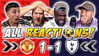 Man United & Spurs Fans Reactions to Man United 1-1 Tottenham | Premier League Fan Reactions