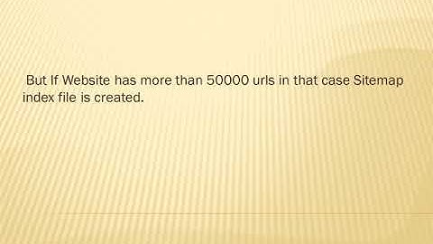 What is Sitemap Index File | Sitemap Index File 2020