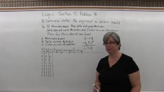 MTH 125: Logic section 5 Problem 16 - Mathematics with Susan McCourt