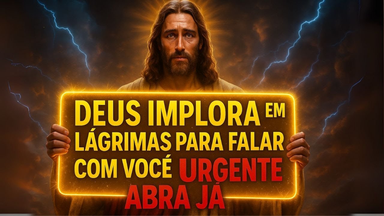 FILHO, DEUS IMPLORA EM LÁGRIMAS PARA FALAR COM VOCÊ, É URGENTE ABRA JÁ