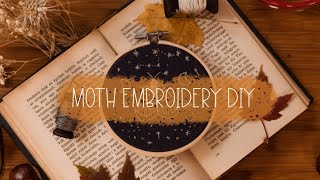 Moth Embroidery DIY