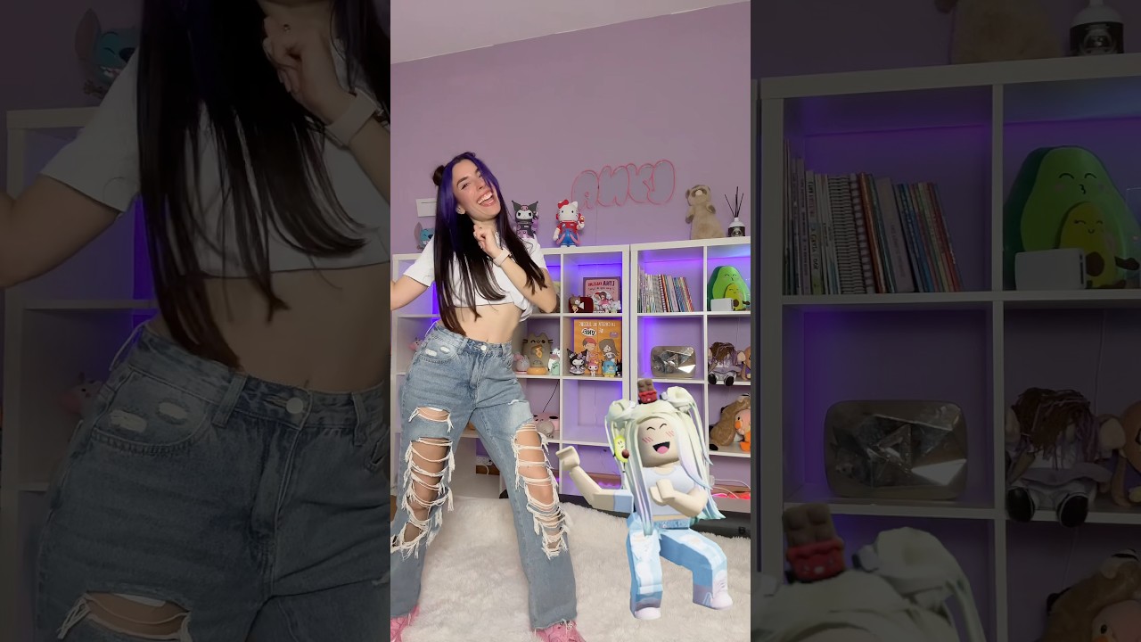 BAILANDO CON MI AVATAR DE ROBLOX