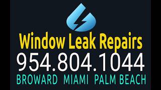 Plantation window leak repair caulking replacement