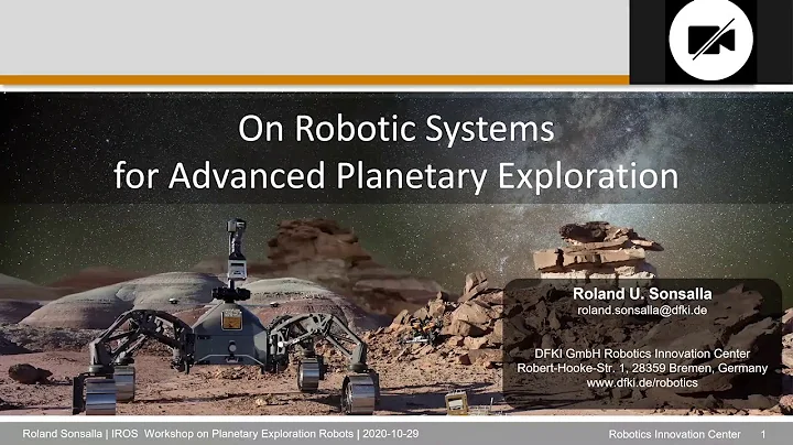 Roland Sonsalla (DFKI): On Robotics Systems for Advanced Planetary Exploration