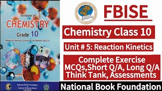 Class 10 Chemistry Unit 5 Complete Exercise New Syllabus 2025 LearnOnlineWithAnum