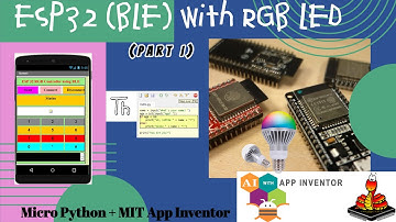 ESP32 Bluetooth Low Energy (BLE) used to control RGB LED by my own designed mobile app (HINDI) PART1