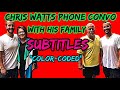 Chris Watts Phone Conversations with Parents "With Color Coded Subtitles"