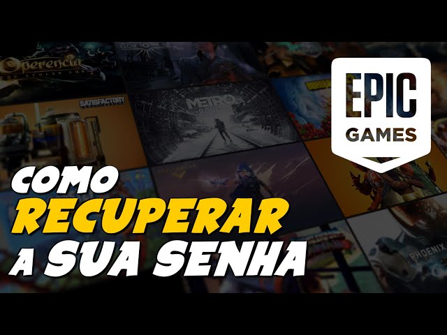 Como RECUPERAR senha EPIC GAMES por E-MAIL 