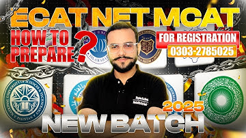 ECAT NET MDCAT 2025 BATCH | Early Prep Importance | Course Schedule & Speciality | Test Preparation