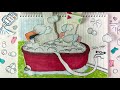 [🔮paperdiy] Washing blankets 🧺🫧 / 짱구 이불빨래 / paperasmr / paperplay / 종이놀이 / 紙遊び