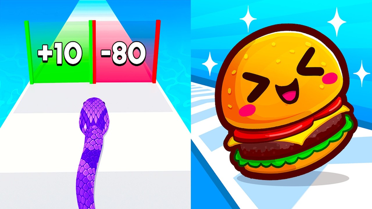 Snake Run Race vs Food Run || Epic GOAT Gameplay 🔥 Max Funny Moment Walkthrough (Android, iOS) EP46