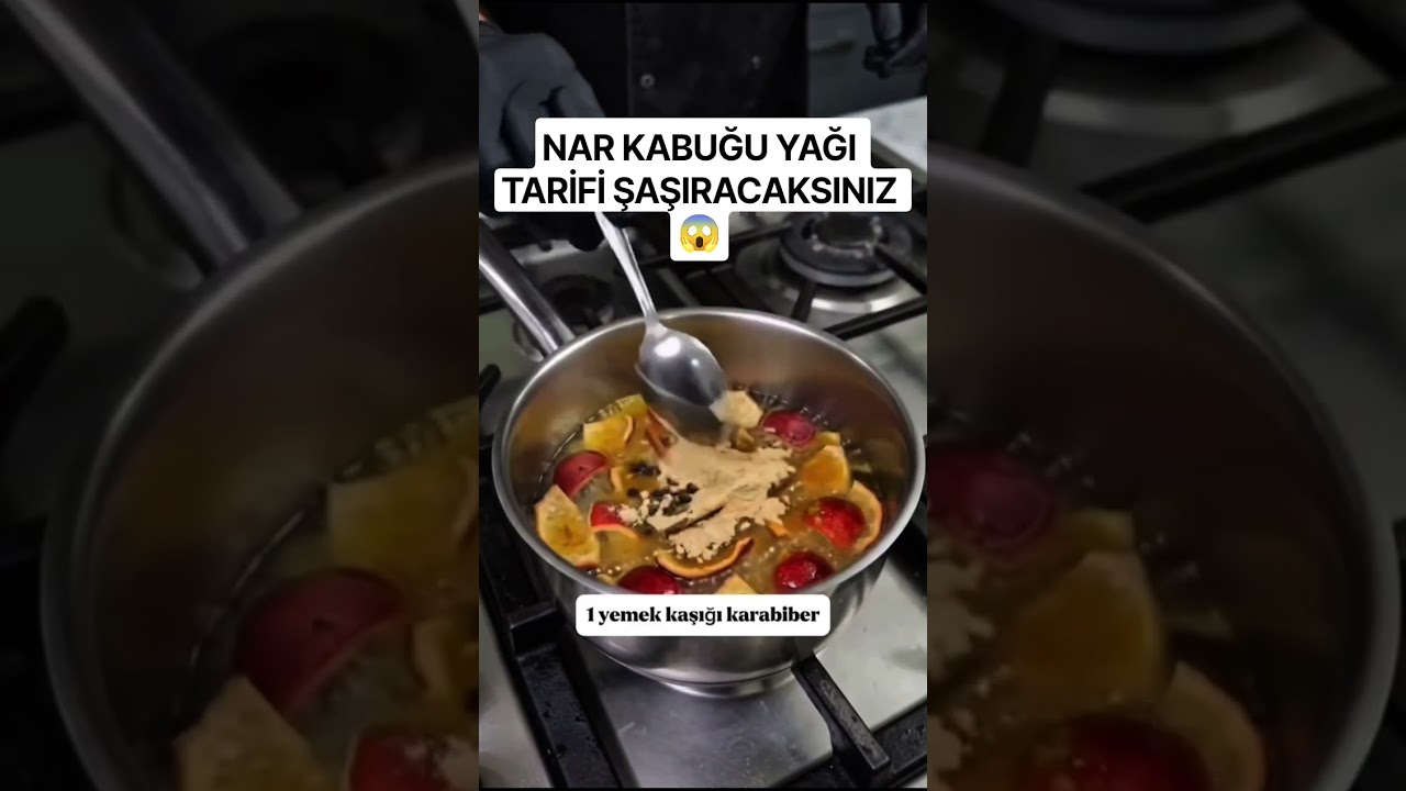 NAR KABUĞU YAĞI TARİFİ ŞAŞIRACAKSINIZ 😱 #bilgi #yemektarifleri #tarif #bilgiler #doğal #food