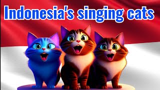 Indonesian National Anthem Cover - Cats Sing Indonesia Raya by The Zeus&Sushi Show 87,752 views 1 year ago 1 minute, 52 seconds