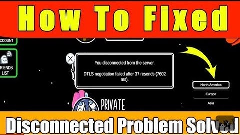 Among Us everytime Best Server 2023 Fixed || Disconnect problem solved #amongus