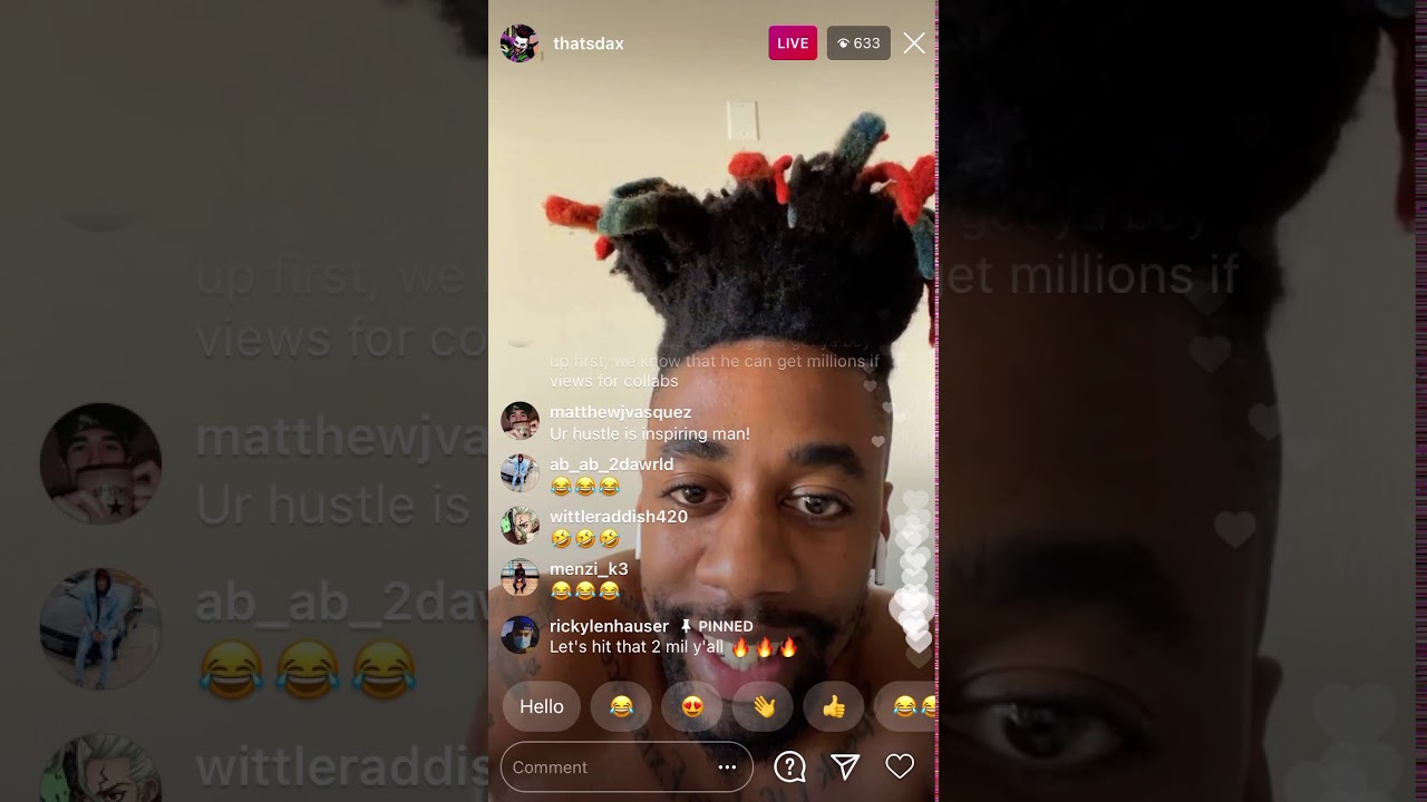Dax Instagram Live November 30, 2020